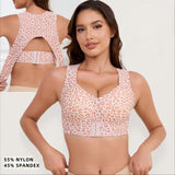AURAFIT leopardo rosa, vista de espalda y frente