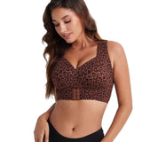 AURAFIT sujetador corrector de postura leopardo marrón