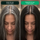 Antes y después: canas en la raíz cubiertas con Fibra Capilar Dr. Rashel