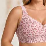 AURAFIT Jelly — tirantes anchos que no dejan marca, leopardo rosa